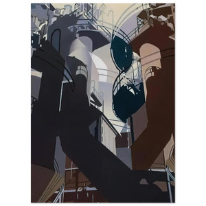 Charles Sheeler  Ore Into Iron  1953 Fine Art Poster / Art Print