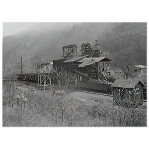Ben Shahn Coal Loading, Jenkins 1935 Fine Art Poster / Art Print