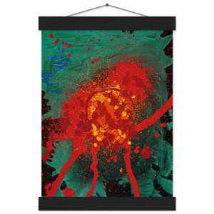 John Hoyland Blood Feud Museum-Quality Matte Paper Poster with Hanger