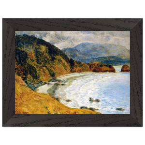 Childe Hassam  Ecola Beach Oregon Premium Wooden Framed Art Print / Poster