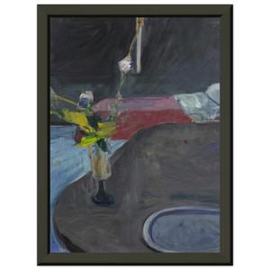 Richard Diebenkorn Interior with Flowers Premium Metal Framed Art Print Poster