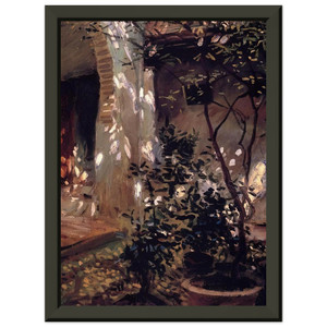John Singer Sargent  Granada Sunspots Premium Metal Framed Art Print / Poster