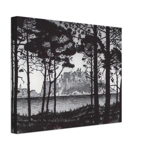 MC Escher  PINETA OF CALVI CORSICA Canvas