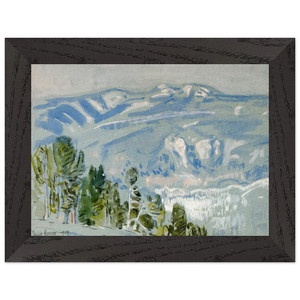 Childe Hassam Mt Adams from Mt Hood Premium Wooden Framed Art Print / Poster