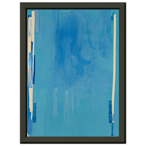 Helen Frankenthaler  Blue Bellows 1976 Premium Metal Framed Art Print / Poster