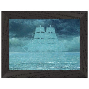 Rene Magritte  THE SEDUCER 1953 1 Premium Wooden Framed Art Print / Poster