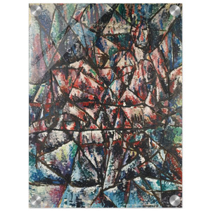 Robert Goodnough  Two Seated Figures  1955 Acrylic Print