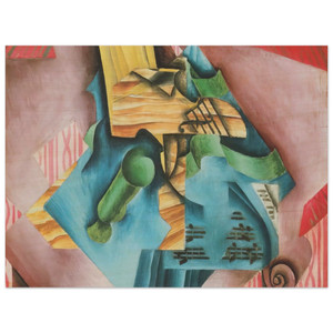 Juan Gris  VIOLINE AND GLASS 1913 Wood Print