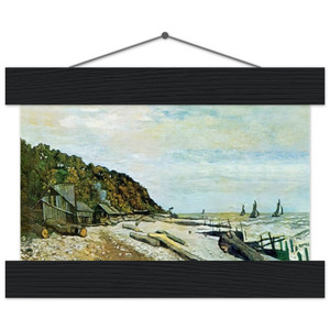 claude monet Boatyard near Honfleur Matte Paper Poster with Hanger