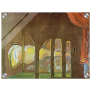 Salvador Dali  GREAT TAPEWORM MASTURBATOR APPEARS BEHIND ARCADES Acrylic Print