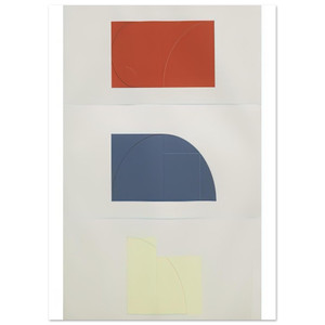 Robert Mangold  SERIES OF THREE 1984 Fine Art Poster / Art Print
