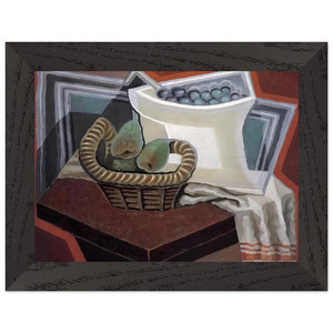 Juan Gris  THE BASKET OF PEARS 1925 Premium Wooden Framed Art Print / Poster