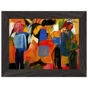 Miriam Schapiro Facade Abstr Exp Premium Wood Framed Art Print / Poster