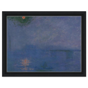 claude monet  Charing Cross Bridge Fog on the Themes Framed Canvas