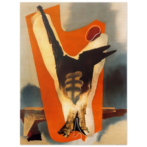 Prampolini: The Funeral of Romanticism Aesthetic Transfiguration 1934 Woodprint