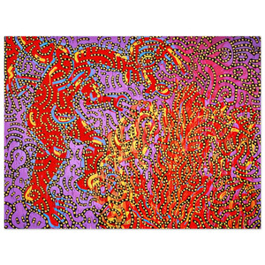 Keith Haring  MOSES AND THE BURNING BUSH 1985 N1 Aluminum Print