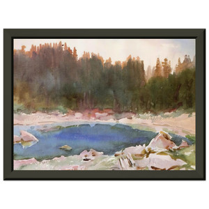 John Singer Sargent  Lake in the Tyrol Premium Metal Framed Art Print / Poster
