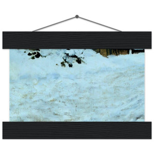 claude monet Cart Snow Road SaintSimeon Farm Matte Paper Poster with Hanger