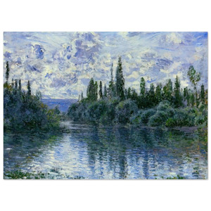 claude monet  Arm of the Seine near Vetheuil Fine Art Poster / Art Print