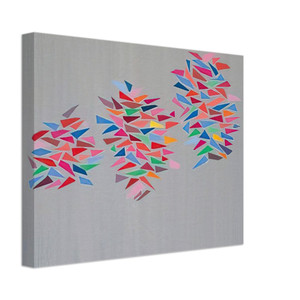 Robert Goodnough  Colors on Gray  1976 Canvas