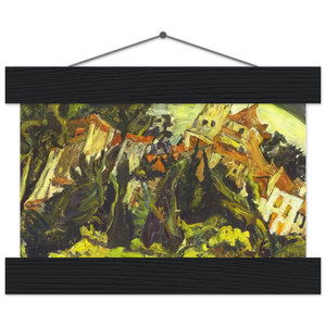Chaim Soutine  HOUSES AT CERET Museum-Quality Matte Paper Poster with Hanger