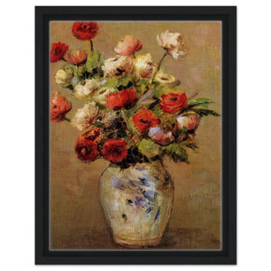 Odilon Redon  BOUQUET OF FLOWERS N3 Framed Canvas