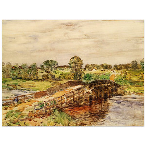 Childe Hassam  Bridge at Old Lyme 02 Wood Print