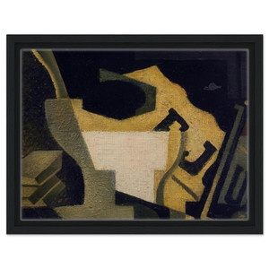 Juan Gris  STILL LIFE WITH NEWSPAPER 1918 Framed Canvas
