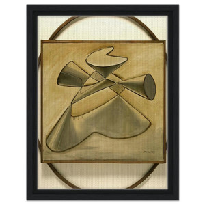 Man Ray  SHAKESPEAREAN EQUATION KING LEAR Framed Canvas