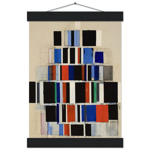 Robert Goodnough Large Rectangles Large 1965 Matte Poster with Hanger