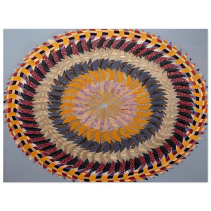 Miriam Schapiro  Golden Pinwheel  1979 Aluminum Print