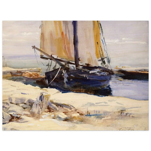 John Singer Sargent  Above Lake Garda at San Vigilio Wood Print