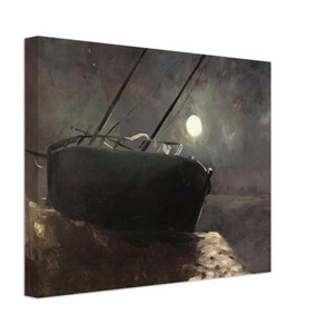 Odilon Redon  BOAT IN THE MOONLIGHT Canvas