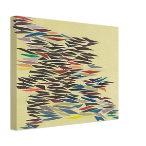 Robert Goodnough  Colors with Yellow  PostPainterly Abstraction Canvas