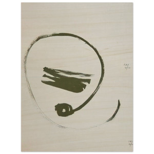 Dieter Roth  Brush Action  1977 Wood Print