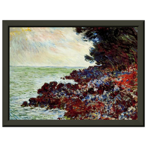 claude monet  Cap Martin 3 Premium Metal Framed Art Print / Poster