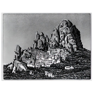 MC Escher  PENTEDATTIO CALABRIA OCTOBER 1930 1930 Aluminum Print