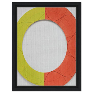 Robert Mangold  SPLIT RING IMAGE 1 2009 Framed Canvas
