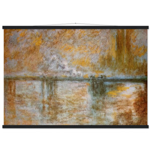 Claude Monet Charing Cross Bridge 3 Matte Paper Poster with Hanger
