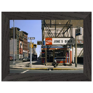 Richard Estes  JONES DINER 1979 Premium Wooden Framed Art Print / Poster