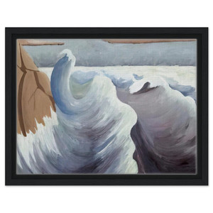 Lawren Harris  Shoreline  Art Nouveau Modern Framed Canvas