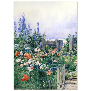 Childe Hassam  Home of the Hummingbird Fine Art Poster / Art Print