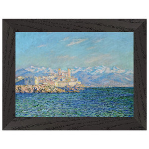 claude monet  Antibes Afternoon Effect Premium Wooden Framed Art Print / Poster