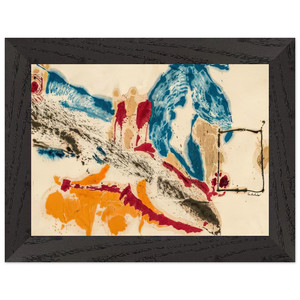 Helen Frankenthaler  Alassio 1960 Premium Wooden Framed Art Print / Poster