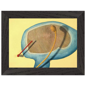 Eva Hesse  LEGS OF A WALKING BALL 1965 Premium Wooden Framed Art Print / Poster