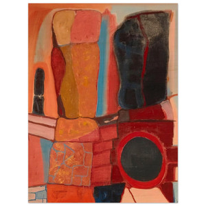 John Ferren  Rock Totems  1948 Wood Print