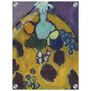 Alexej von Jawlensky  STILLEBEN MIT GESTICKTER DECKE 1910 Acrylic Print