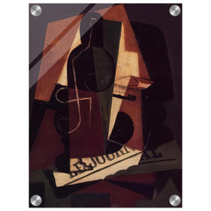 Juan Gris  BOTTLE AND GLASS Acrylic Print