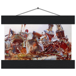 John Singer Sargent A Wrecked Sugar Refinery Poster with Hanger