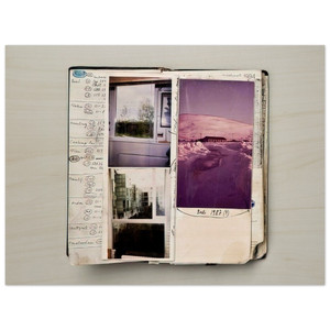 Dieter Roth  1994 Notebook  Diary detail  1994 Wood Print